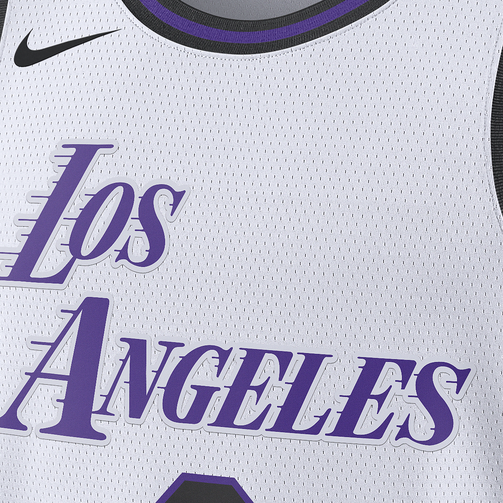 LeBron James Los Angeles Lakers City Edition Nike Dri-Fit NBA Swingman Jersey - White, XL (52)